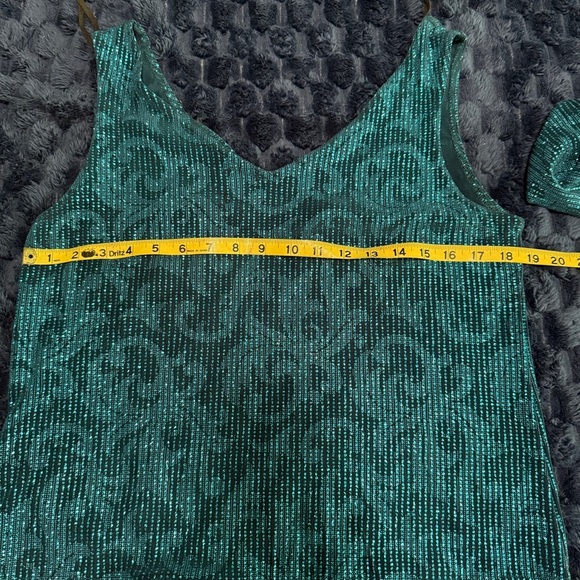 R&M Richards blue blazer jacket and tank top, size 10P - Picture 6 of 9